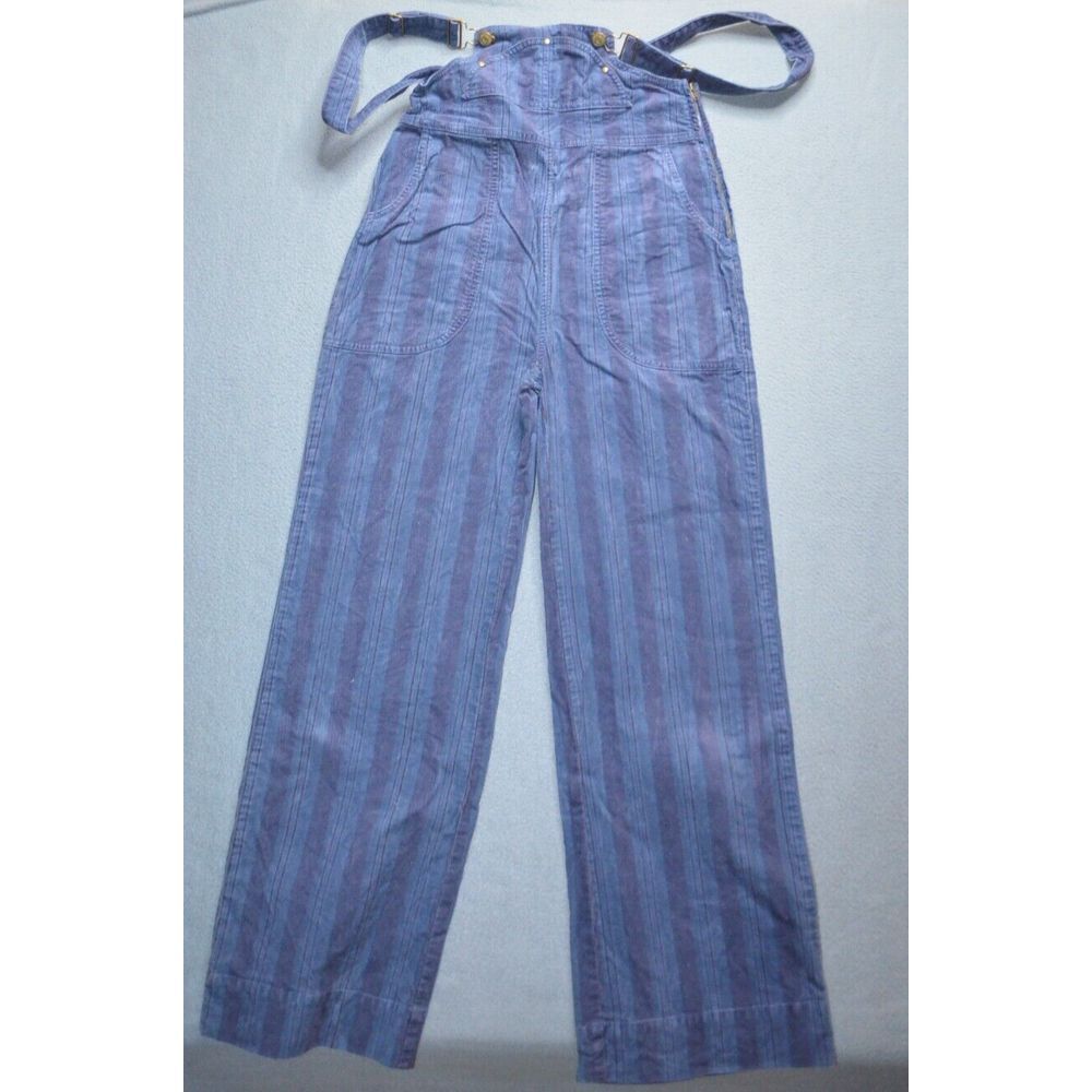 Pilcro Blue Jumpsuit Relaxed Fit Drawstring Waist
